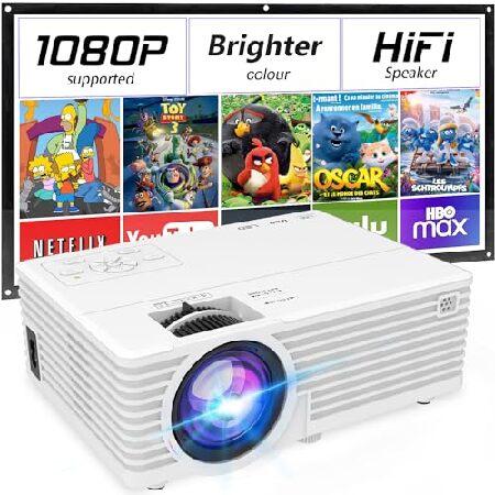 【並行輸入品】 Mini Video Projector, 1080P Supported, Por...