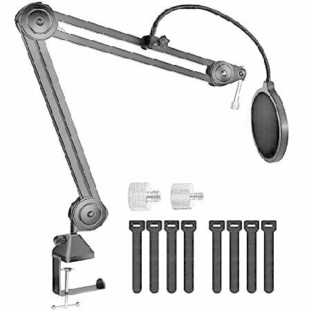 eWonLife Mic Boom Arm, Microphone Stand Desk Mount...