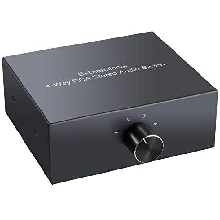 【並行輸入品】 PROZOR オーディオ セレクター 4入力1出力/1入力4出力 RCAステレオ音声...