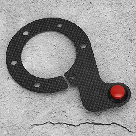 【並行輸入品】 ステアリングホイールボタン - カーボンファイバー外部ホーンボタンキット MOMO/...