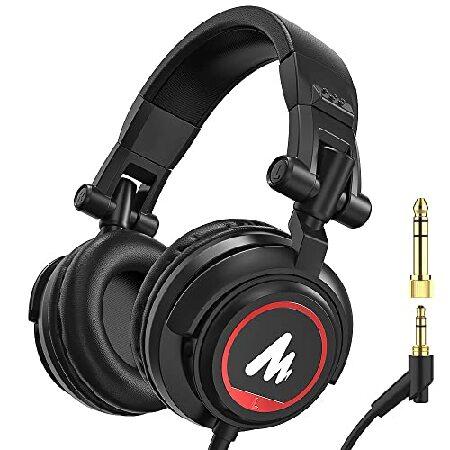 【並行輸入品】 MAONO モニターヘッドホン ヘッドフォン 有線 オーバーイヤー ヘッドホン DJ...