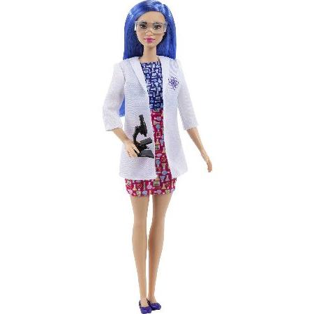 Barbie Scientist Fashion Doll with Blue Hair, Lab ...