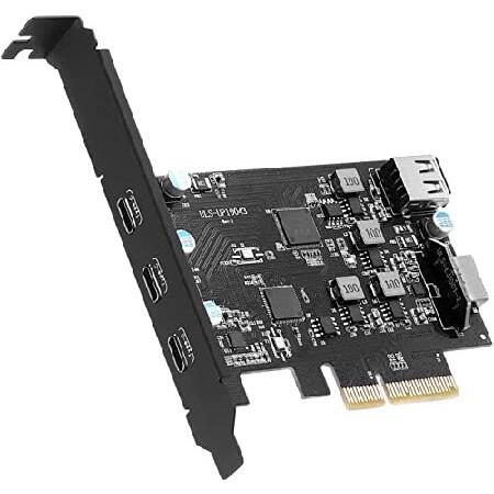 【並行輸入品】 PCI-E - USB 3.2 拡張カード 3.2 Gen2 10Gpbs (USB...