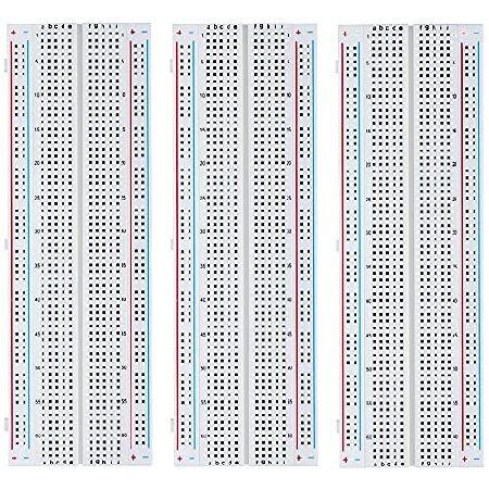 MMOBIEL 3 Pcs 830 Point Solderless PCB Breadboard ...