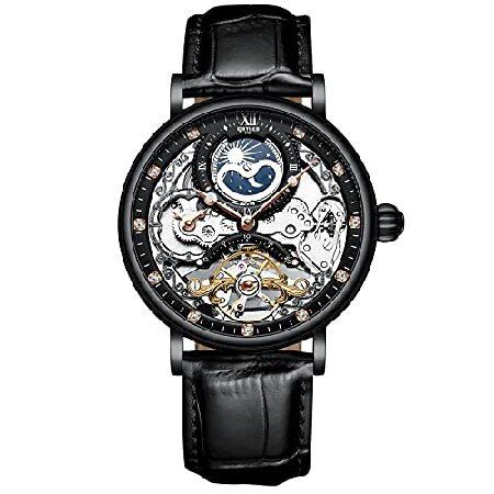 【並行輸入品】 RORIOS Mens Watches Moon Phase Mechanical ...