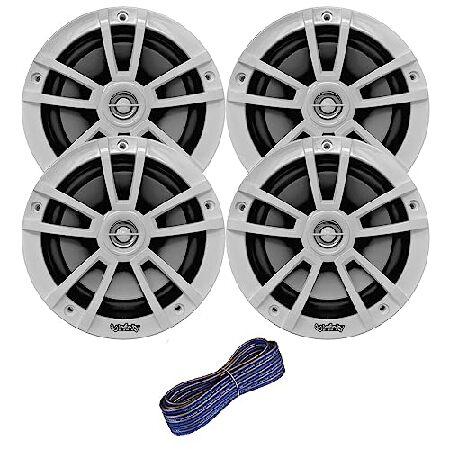 【並行輸入品】 Infinity 6.5インチ マリンスピーカー (4個) OEM交換用スピーカー2...