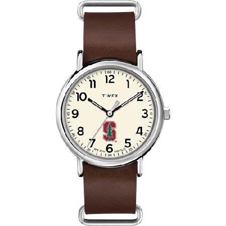 Timex Tribute メンズ カレッジウィークエンダー 40mm クォーツレザーストラップ, ...