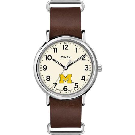 Timex Tribute メンズ カレッジウィークエンダー 40mm クォーツレザーストラップ, ...