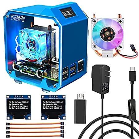 【並行輸入品】 GeeekPi Raspberry Pi Mini Tower Kit, Raspb...