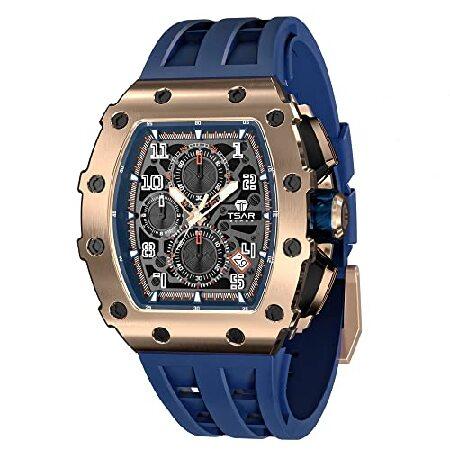 【並行輸入品】 TSAR BOMBA Men's Luxury Watches Tonneau Wr...