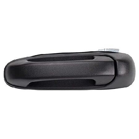 【並行輸入品】 TRQ リア左外部ドアハンドル ブラック 運転席側 2005-2010 ダッジ ダコ...