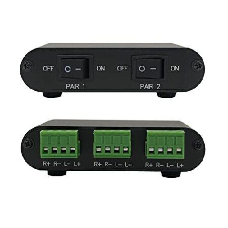 【並行輸入品】 TENEALAY 2ウェイオーディオステレオスピーカーセレクタースイッチャーボックス...