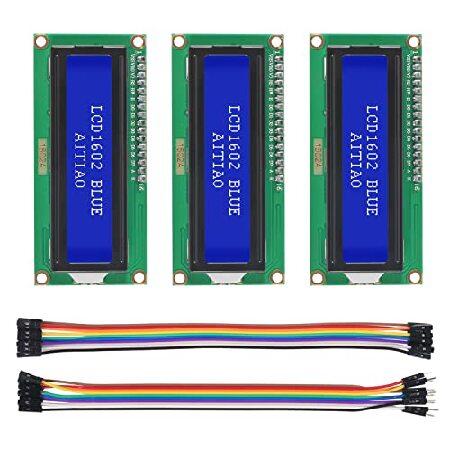 【並行輸入品】 AITIAO 3 Pack 1602 LCD Display Module IC I...