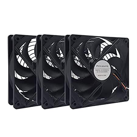 【並行輸入品】 3-Pack 120mm 12V DC High Airflow Computer ...