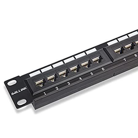 【並行輸入品】 Iwillink 24ポートパッチパネル、Cat6パッチパネル、RJ45キーストーン...