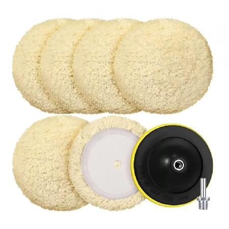【並行輸入品】 Tallew 6 Pcs 8 Inch Wool Buffing Polishing...