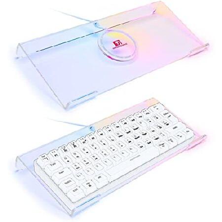 【並行輸入品】 プレミアムアクリルコンピュータキーボードスタンド 366種類 RGB LEDバックラ...