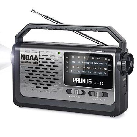 【並行輸入品】 PRUNUS J15 緊急気象ラジオ ポータブル AM FM 短波 NOAA 気象ラ...