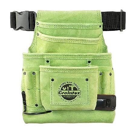 【並行輸入品】 Graintex SS2430 : 10ポケット ネイル＆ツールポーチ ライムグリー...