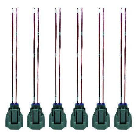 【並行輸入品】 Pack of 6PCS Fuel Injector Connector Plug ...