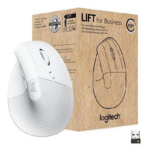 Logitech Lift for Business, Vertical Ergonomic Mouse, Wireless, Bluetooth or Secured Logi Bolt USB, Quiet clicks, Globally Certified, Wind(並行輸入品)