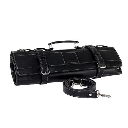【並行輸入品】 EVERPRIDE Chef Knife Roll Bag Made of Genu...