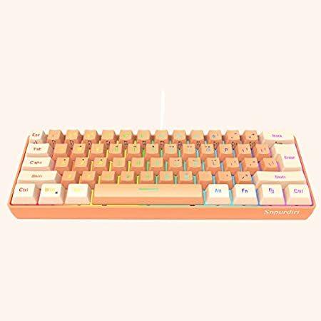【並行輸入品】 Snpurdiri 60% Wired Gaming Keyboard, RGB B...