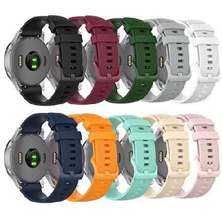 Augstci 10-Pack Soft Silicone Watch Band Strap, Co...