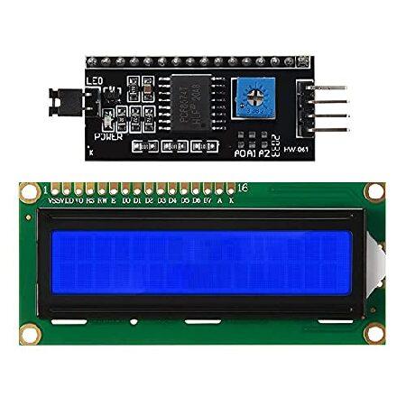 【並行輸入品】 Treedix 1602 LCDディスプレイモジュール ブルーバックライト DC 5...