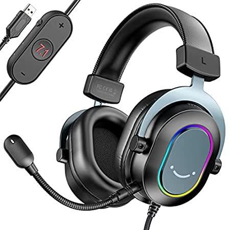【並行輸入品】 FIFINE AmpliGame-ゲーム用ヘッドセット 7.1サラウンドサウンド E...