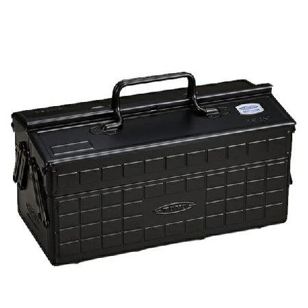 【並行輸入品】 トーヨー カラー2段式工具箱 ブラック ST-350BK