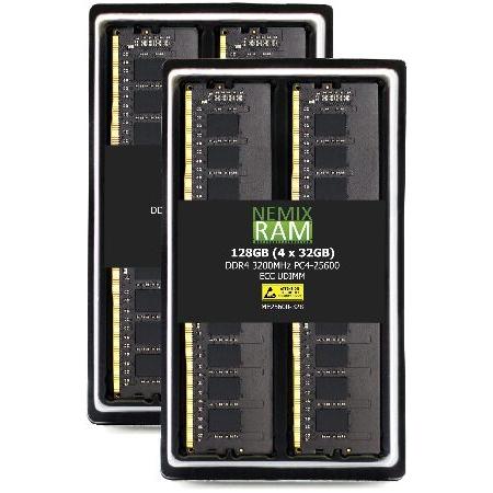 【並行輸入品】 NEMIX RAM 128GB (4x32GB) DDR4-3200 PC4-256...