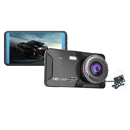 【並行輸入品】 Dual Dash Cam Front and Rear, 1080P Car Dr...