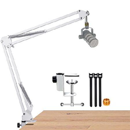 For Rode Podmic White Boom Arm, Mic Desk White Sta...