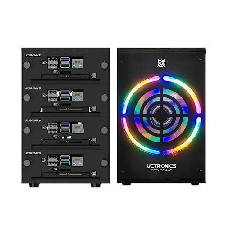 【並行輸入品】 UCTRONICS デスクトップクラスターエンクロージャー Raspberry Pi...