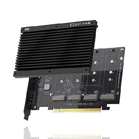 【並行輸入品】 EZDIY-FAB Quad M.2 PCIe 4.0/3.0 X16 拡張カード、...