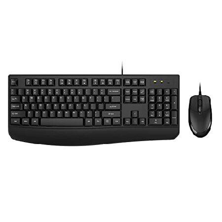 【並行輸入品】 Wired Keyboard and Mouse Combo, EDJO Full-...