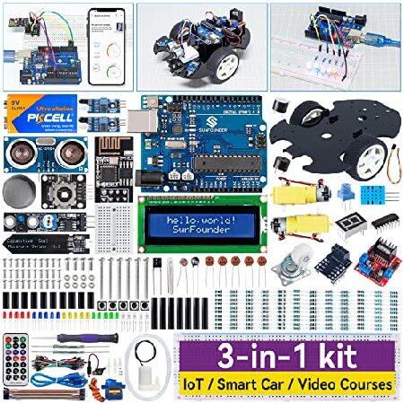 【並行輸入品】 SunFounder 3 in 1 IoT/スマートカー/ラーニング スターター キ...
