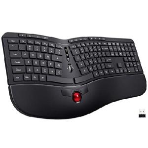 Ergonomic Keyboard, 2 in 1 Wireless Computer Keybo...