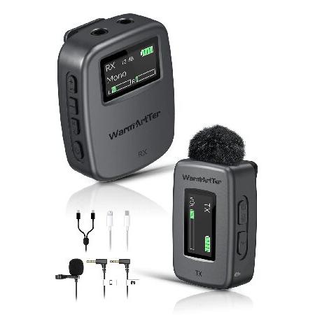 2.4G Wireless Lavalier Microphone, Dual Lavalier L...