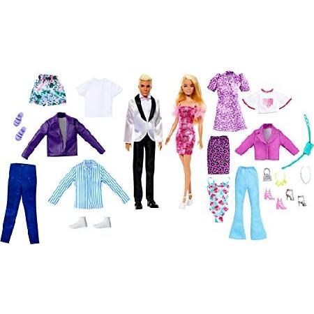 Barbie Doll and Ken Doll Fashion Set with Clothes ...
