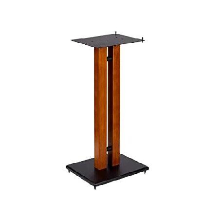 Monolith 32in Cherry Wood Speaker Stand with Adjus...