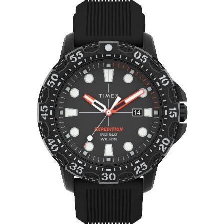 【並行輸入品】 Timex メンズ Expedition Gallatin 44mm 腕時計, ブラ...