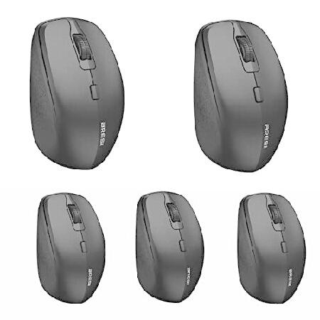 ワイヤレスBluetoothマウス: ノートパソコン用ワイヤレスマウス 5パック Bluetooth...