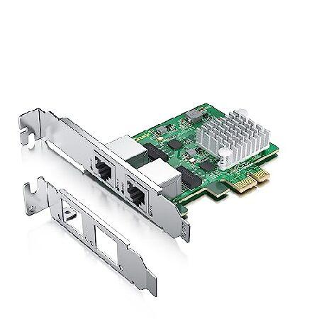 【並行輸入品】 100M/1000M/2.5G NIC ネットワークカード デュアルRJ-45ポート...