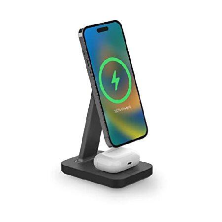 mophie Snap+ 2-in-1Charge Stand ＆ Pad - 15w Wirele...