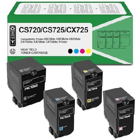 【並行輸入品】 CS720 CS725 CX725 Toner Cartridge High Yie...
