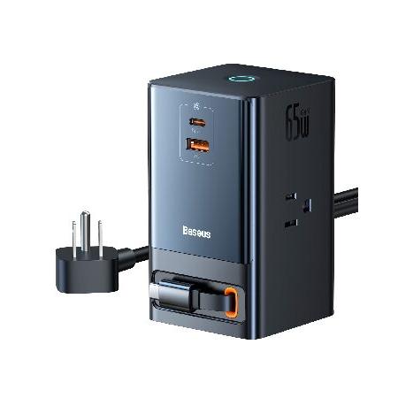 USB C Charger Baseus PowerCombo 65W, 6-in1 Chargin...