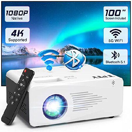 TMY Projector with WiFi and Bluetooth【100&quot; Screen ...