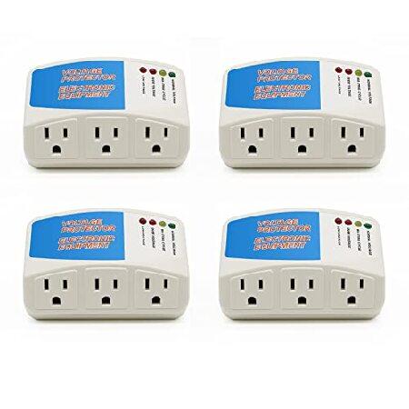 【並行輸入品】 BSEED Voltage Protector, 3 Outlet Plug in ...